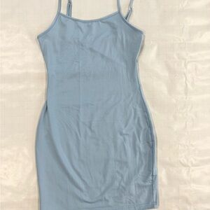 Light Blue Spaghetti Strap Dress